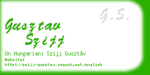 gusztav szijj business card